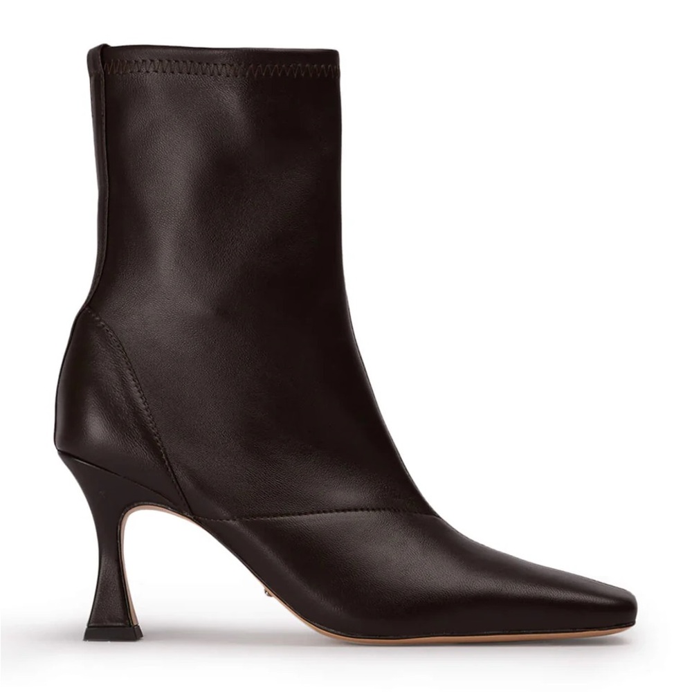 Tony Bianco Fomo Heeled Boot Chocolate Nappa Brown NEW